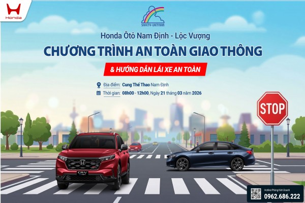 CHƯƠNG TRÌNH LÁI XE AN TOÀN TẠI CUNG THỂ THAO NAM ĐỊNH NGÀY 21/03/2026